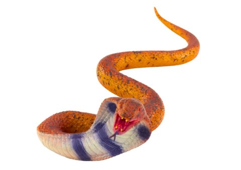 Figurka Wąż Cobra Realistyczny Guma Termoplastyczna Brązowy LEAN Toys