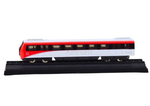 Model Kolekcjonerski Pociąg Czerwono-Biały 1:48 Metalowy LEAN Toys