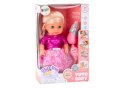 Lalka W Różowej Sukience Siusiająca Butelka Grzechotka Dźwięki LEAN Toys