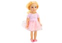 Lalka W Sukience Z Tiulem Różowa Blond Włosy LEAN Toys
