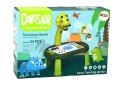 Projektor Do Rysowania Dinozaur Stolik Gry 2w1 Chińczyk Węże Zielony LEAN Toys