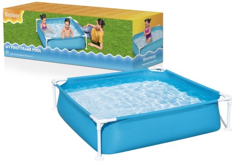 Basen Ogrodowy Stelażowy Dla Dzieci 122 cm x 122 cm x 30 cm Bestway 56217 Bestway