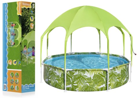 Basen Ogrodowy Stelażowy Dla Dzieci 244 cm x 51 cm Bestway 56432 Zielony Bestway