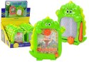 Tablica Do Rysowania Gra Kieszonkowa 2w1 Dinozaur Zielony LEAN Toys