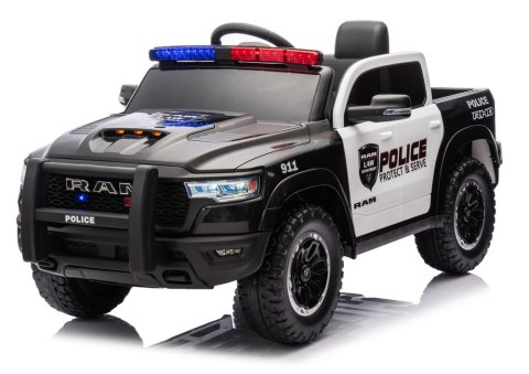 Auto Na Akumulator ZB618P Dodge Ram Policyjny Czarny LEAN CARS