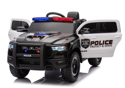 Auto Na Akumulator ZB618P Dodge Ram Policyjny Czarny LEAN CARS