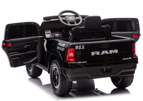 Auto Na Akumulator ZB618P Dodge Ram Policyjny Czarny LEAN CARS
