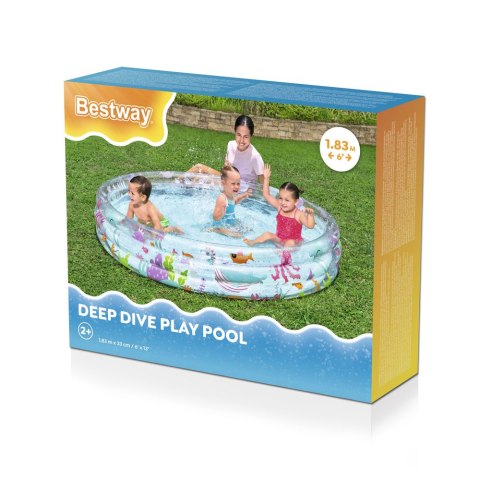 Dmuchany Basen Morski Świat 183 x 33 cm Bestway 51005 Bestway