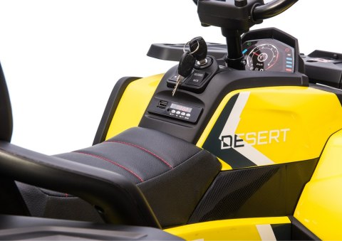 Quad na Akumulator XMX607 Żółty LEAN CARS