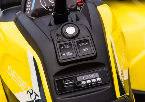 Quad na Akumulator XMX607 Żółty LEAN CARS