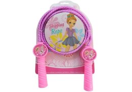 Skakanka Sznurkowa Dla Dzieci Gra Zręcznościowa Różowa LEAN TOYS
