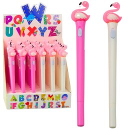 Długopis Świecący Różowy Flaming Niebieski Tusz 0.7mm Mix LEAN