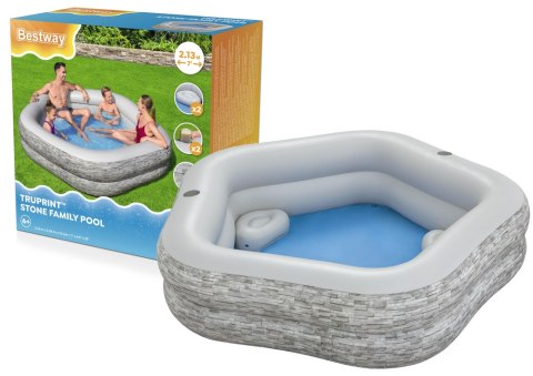 Dmuchany Basen Ogrodowy 213x 206x 53 cm Bestway 54423 Bestway