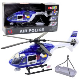 Helikopter Policyjny Hak Nosze Światła Dźwięki 1:14 LEAN Toys