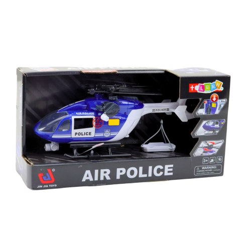 Helikopter Policyjny Hak Nosze Światła Dźwięki 1:14 LEAN Toys