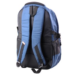 Plecak Miejski Funkcjonalny 9 Kieszeni Granatowy 35L 48cm LEAN