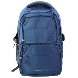Plecak Miejski Funkcjonalny 9 Kieszeni Granatowy 35L 48cm LEAN