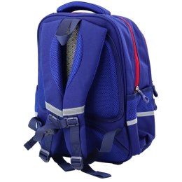 Plecak Szkolny Pas Piersiowy Granatowo Czerwony 20L 38cm LEAN
