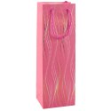 Torba Prezentowa Na Butelkę Połyskujące Fale 35 x 12 x 9 cm LEAN