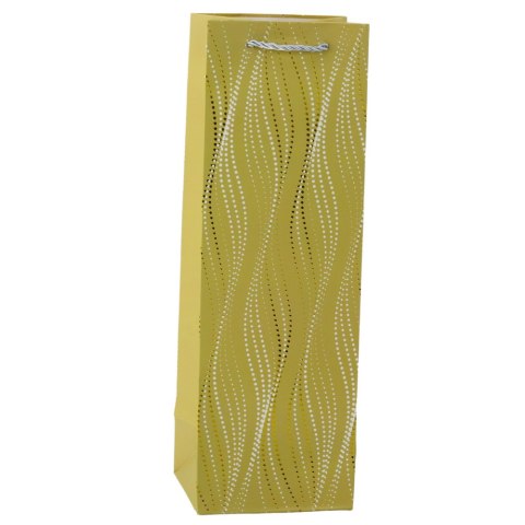 Torba Prezentowa Na Butelkę Połyskujące Fale 35 x 12 x 9 cm LEAN