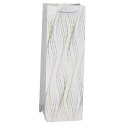 Torba Prezentowa Na Butelkę Połyskujące Fale 35 x 12 x 9 cm LEAN