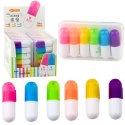 Zestaw Mini Zakreślacze W Etui Intensywne Kolory 6szt LEAN