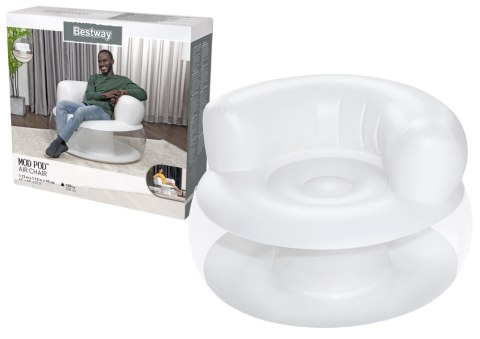 Dmuchany Fotel Biały 112 x 112 x 70 cm Bestway 75138 Bestway