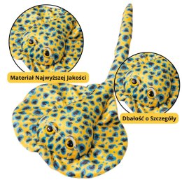 Maskotka Pluszowa Płaszczka Przytulanka Żółta W Kropki 50cm LEAN Toys