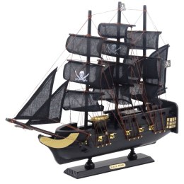Model Kolekcjonerski Dekoracyjny Statek Żaglowiec Czarna Perła 40x35cm LEAN Toys