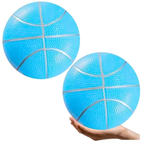 Piłka Plażowa Gumowa Pastelowa Lekka Niebieska 20cm LEAN TOYS