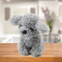Pluszowa Maskotka Przytulanka Piesek Pudel Miniaturowy Szary 20cm LEAN Toys