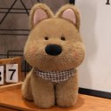 Pluszowa Maskotka Przytulanka Piesek Z Chustą Brązowy 25cm LEAN Toys