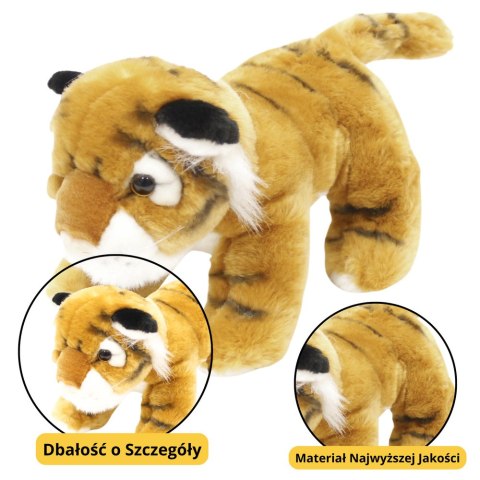 Pluszowa Maskotka Przytulanka Tygrys Kot Brązowy 25cm LEAN Toys