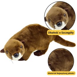 Pluszowa Maskotka Przytulanka Wydra Brązowa 37cm LEAN Toys