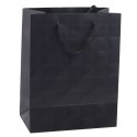 Torba Prezentowa Elegancka Tłoczone Kwadraty 23 x 18 x 10,5 cm LEAN