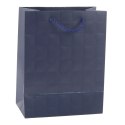 Torba Prezentowa Elegancka Tłoczone Kwadraty 23 x 18 x 10,5 cm LEAN