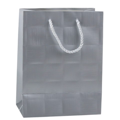 Torba Prezentowa Kwadraty Strukturalne Elegancka 23 x 18 x 10 cm LEAN