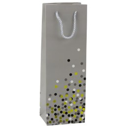 Torba Prezentowa Na Butelkę Wino W Kropki 36 x 12 x 9cm LEAN