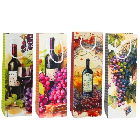 Torba Prezentowa Na Wino Butelkę Papierowa 35 x 12 x 9 cm LEAN