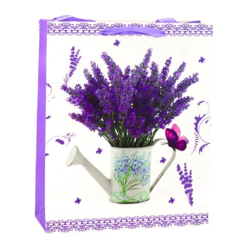 Torba Prezentowa Papierowa Lawenda 32 x 26 x 12 cm LEAN