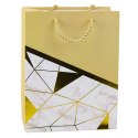 Torba Prezentowa Wzory Geometryczne Marmur 23 x 18 x 10,5 cm LEAN
