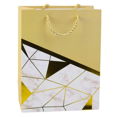 Torba Prezentowa Wzory Geometryczne Marmur 23 x 18 x 10,5 cm LEAN