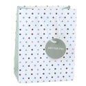 Torba Prezentowa Z Kropkami Napis Just For You 23 x 18 x 10,5 cm LEAN