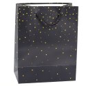 Torba Prezentowa Ze Złotymi Kropkami 23 x 18 x 10,5 cm LEAN