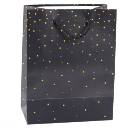 Torba Prezentowa Ze Złotymi Kropkami 23 x 18 x 10,5 cm LEAN