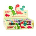 Zestaw Mini Zakreślacze Z Dinozaurem W Etui Kolorowe 6szt 8cm LEAN