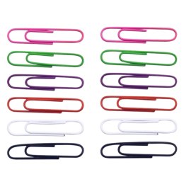 Zestaw Spinacze Biurowe Do Papieru Kolorowe 30mm 40szt. LEAN