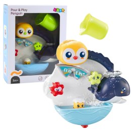 Interaktywna Zabawka Wodna Do Kąpieli Pingwin Wieloryb LEAN Toys