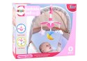Karuzela Do Łóżeczka Na Baterie Klips Uniwersalny Pluszowe Zawieszki Różowa LEAN Toys