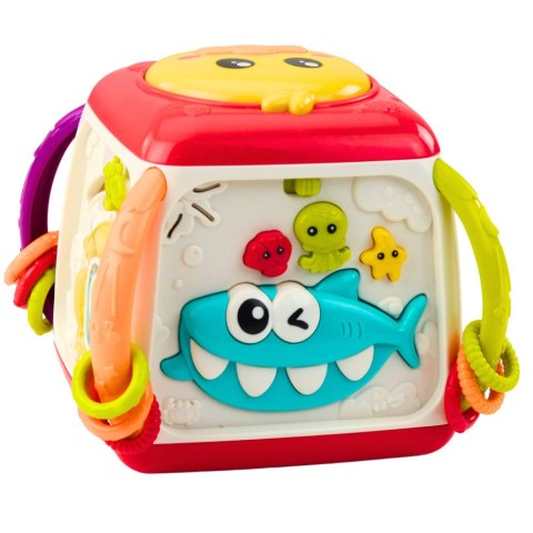 Kostka Interaktywna Edukacyjna Dla Malucha Kaczuszka Kolorowa LEAN Toys